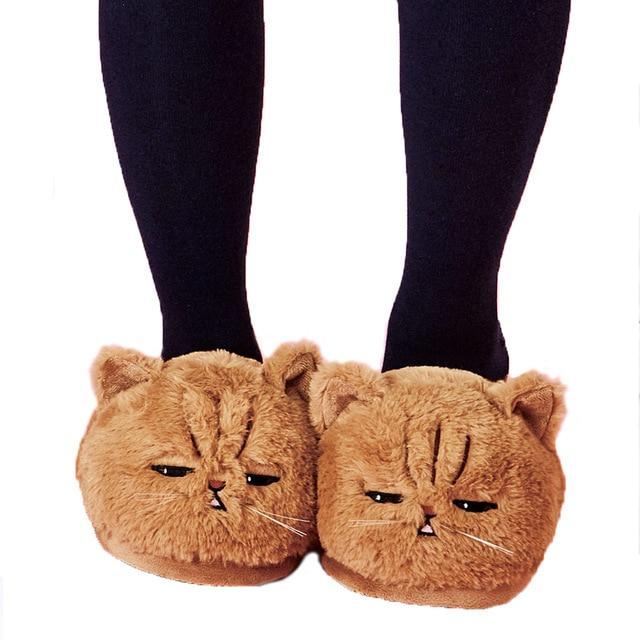 3d kat pluche pantoffels