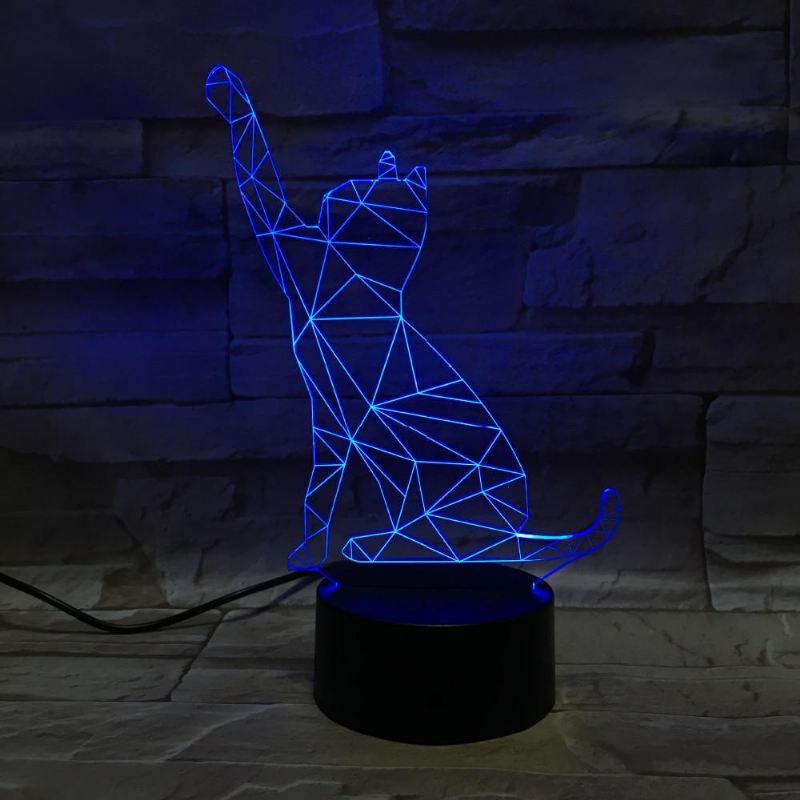 3d kat verwisselbare kleur led-lamp