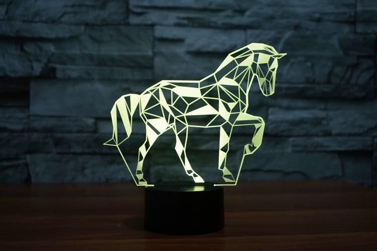 3d paard led-nachtlampje