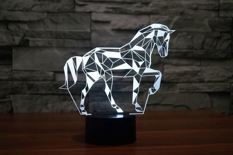 3d paard led-nachtlampje