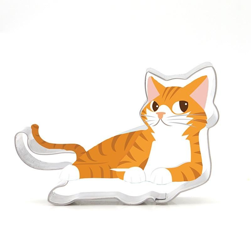 4 stks kat vorm diy cookie cutter