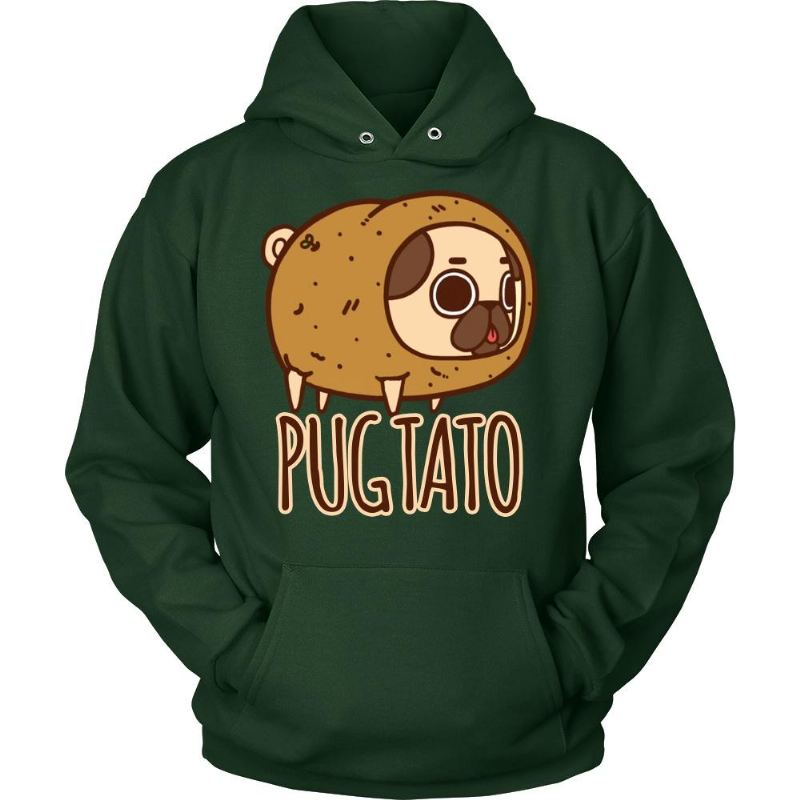 aardappel pug hoodie