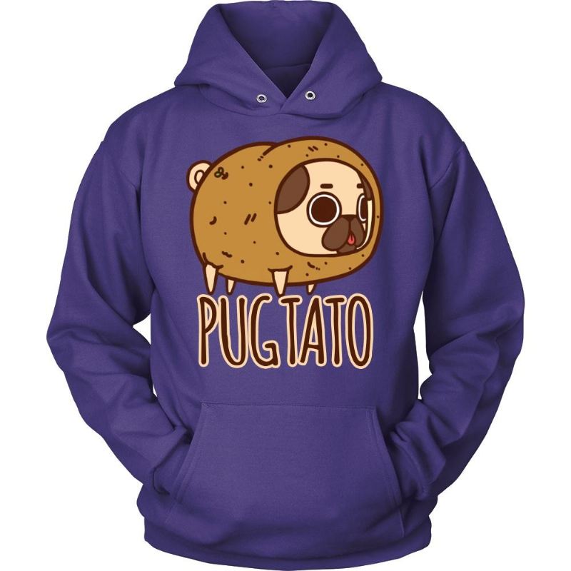 aardappel pug hoodie