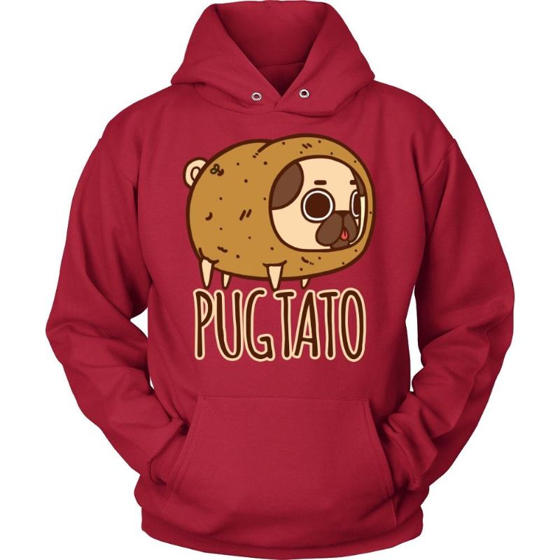 aardappel pug hoodie