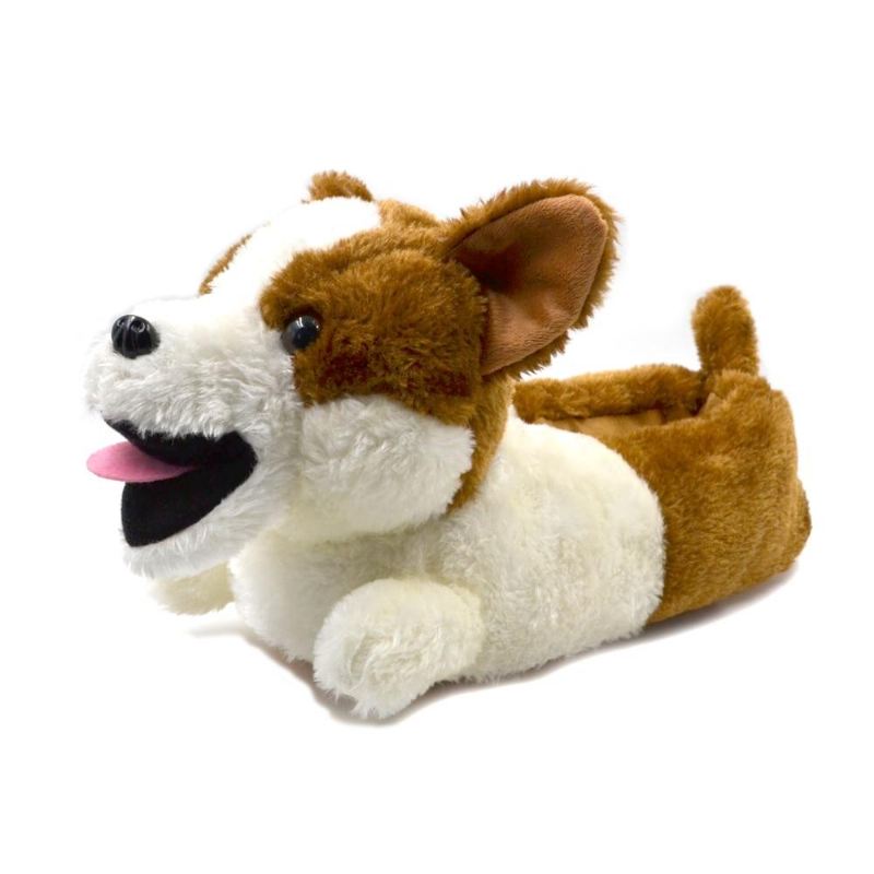 corgi pluche pantoffels