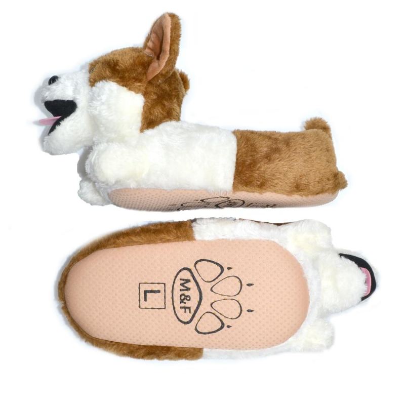 corgi pluche pantoffels