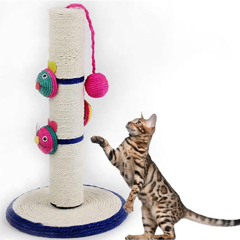 creatieve kat krabpaal krabpaal toren met bal sisal muis speelgoed