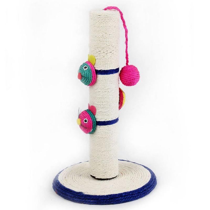 creatieve kat krabpaal krabpaal toren met bal sisal muis speelgoed