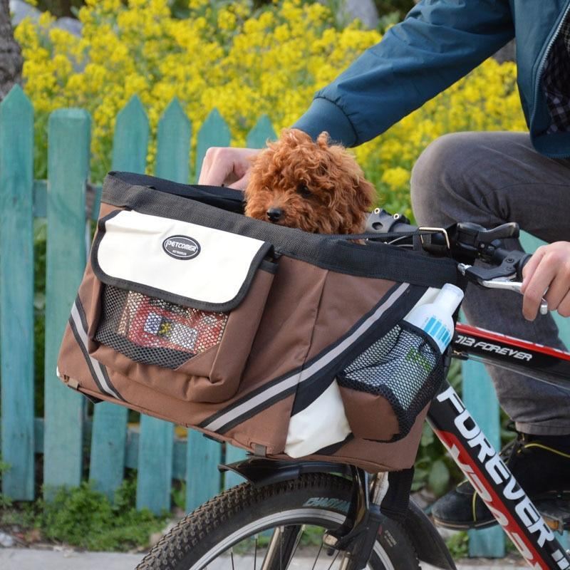 draagbaar mandje voor hondenfietsen