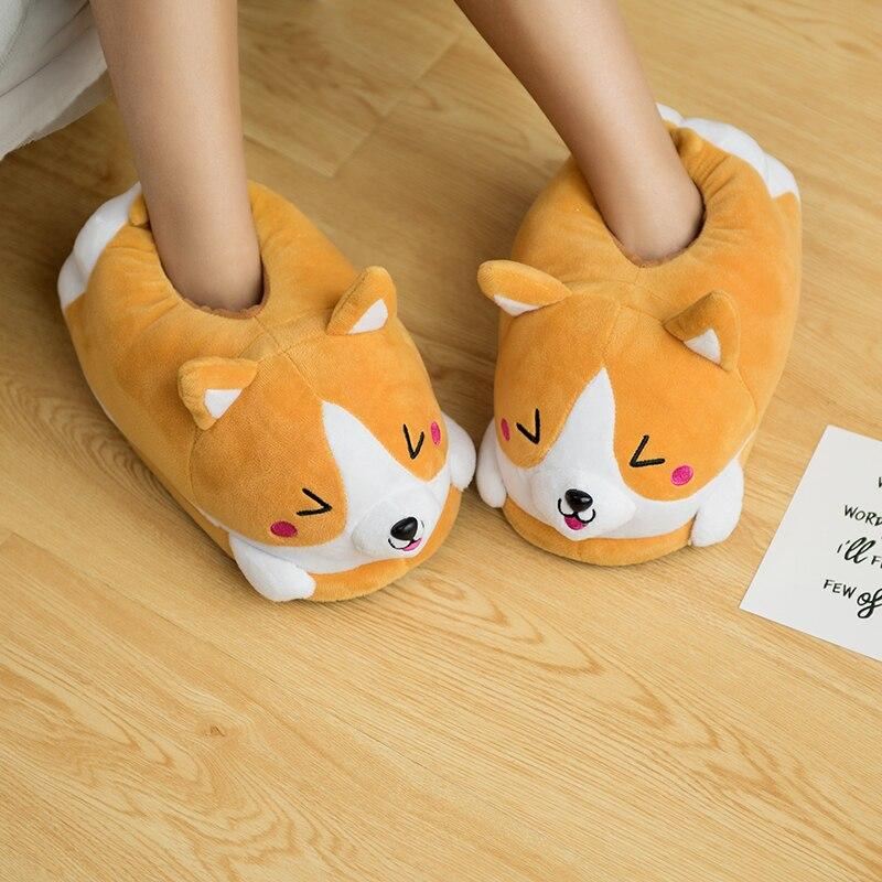 grappige shiba inu indoor pantoffels