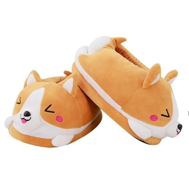 grappige shiba inu indoor pantoffels