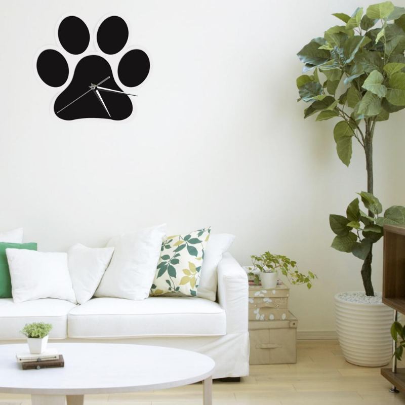 hond poot kunst decoratieve wandklok