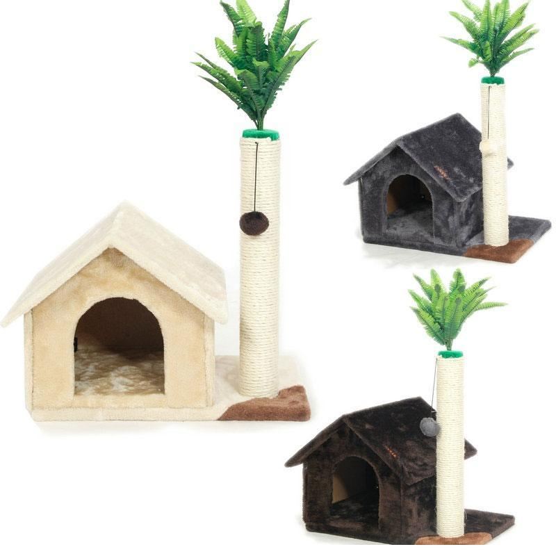 kattenhuis met krabpaal