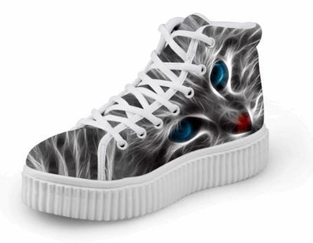 luxe veterplatform 3d-printkatenschoenen