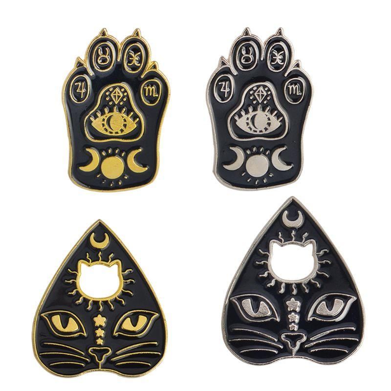 magische kat ontwerp broches