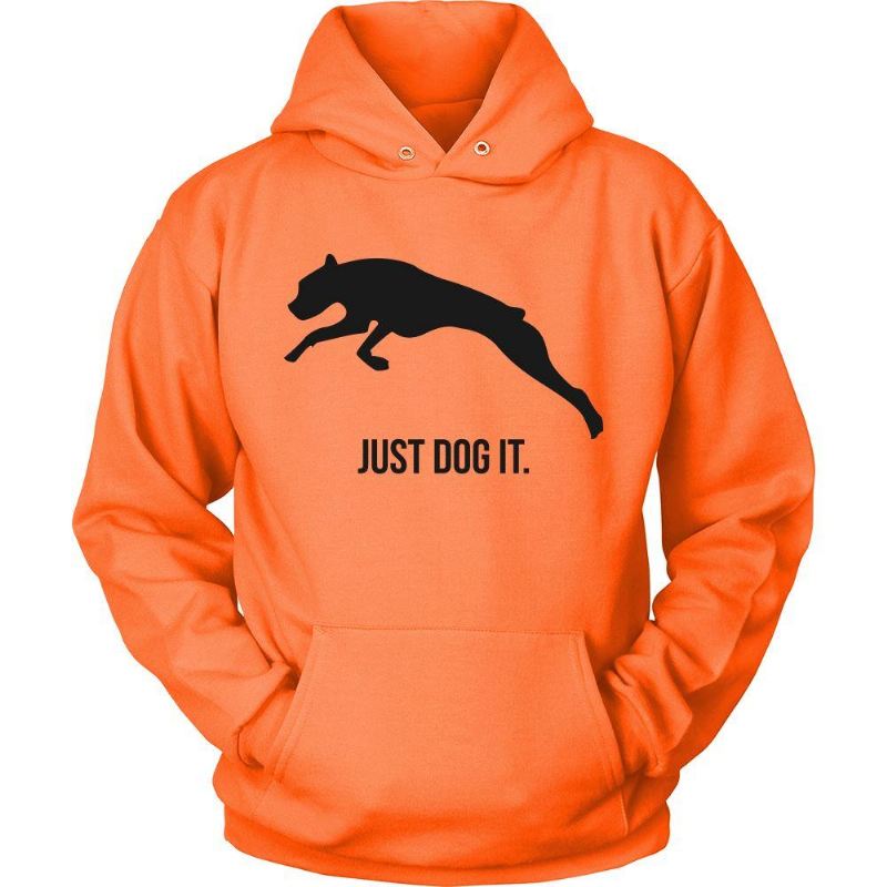 springende hond het hoodieontwerp